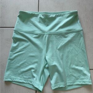 XS Forever 21 biker workout shorts, teal color
